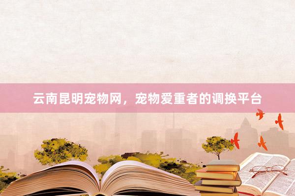 云南昆明宠物网，宠物爱重者的调换平台